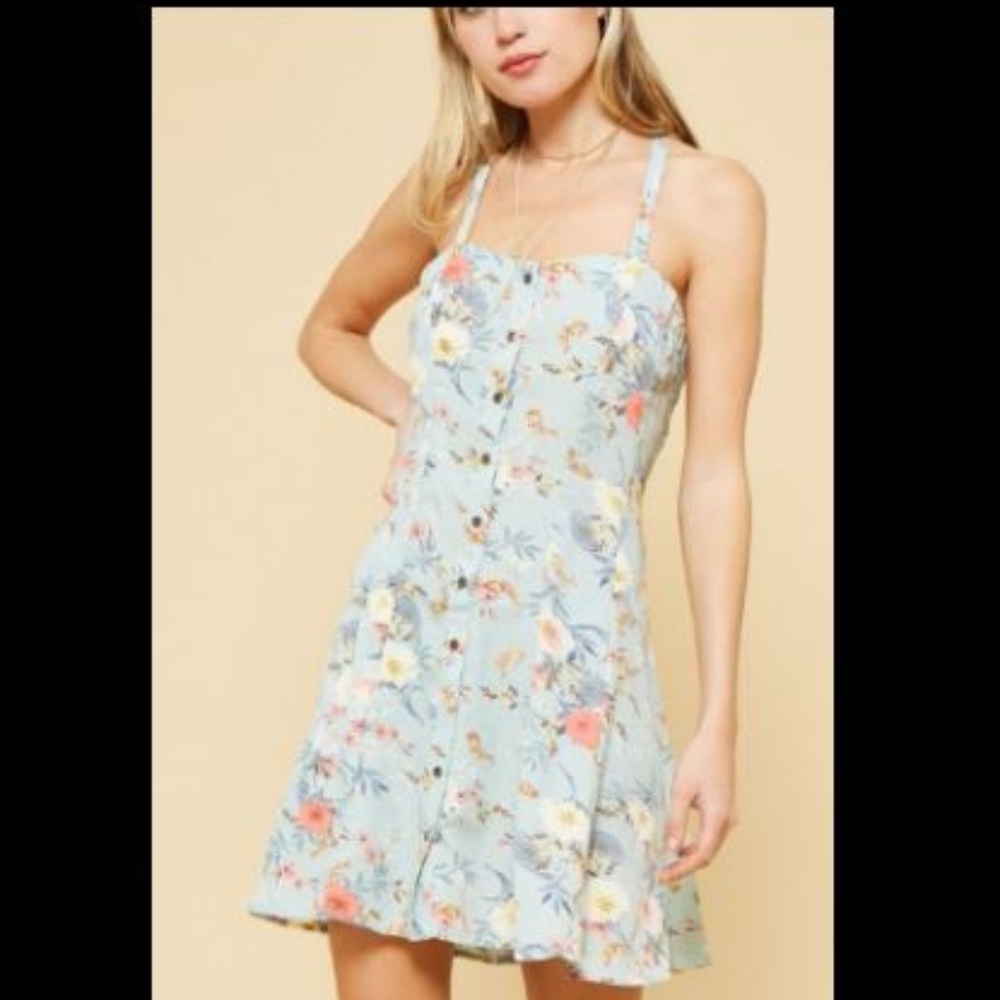 %50 SALE!!! Floral mini dress